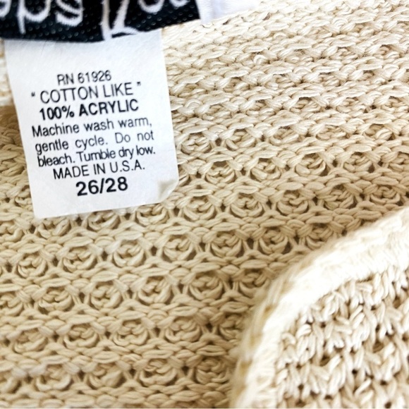 Reba Rose Cream/Black Striped Sweater Size 26/28 - Picture 6 of 6